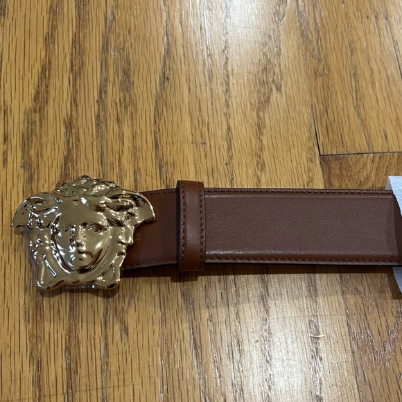 Versace Cintura H.40 Vitello leather buckle belt - Picture 2 of 5